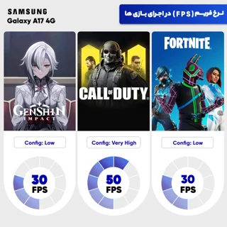 گوشی موبایل سامسونگ مدل Galaxy A17 4G دو سیم کارت ظرفیت 256 گیگابایت و رم 8 گیگابایت - ویت 102570288