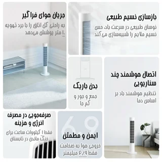 پنکه ایستاده 24 وات شیائومی مدل Smart Tower Fan 2 101810945